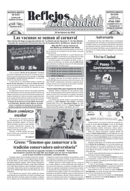 Portada de la edición del 25 de febrero 2022