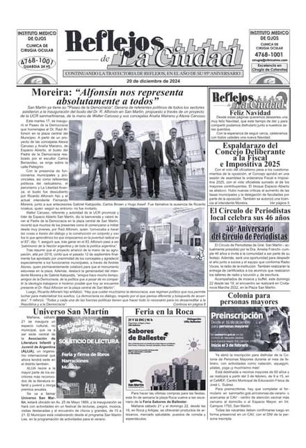 Portada de la edición del 20 de diciembre 2024