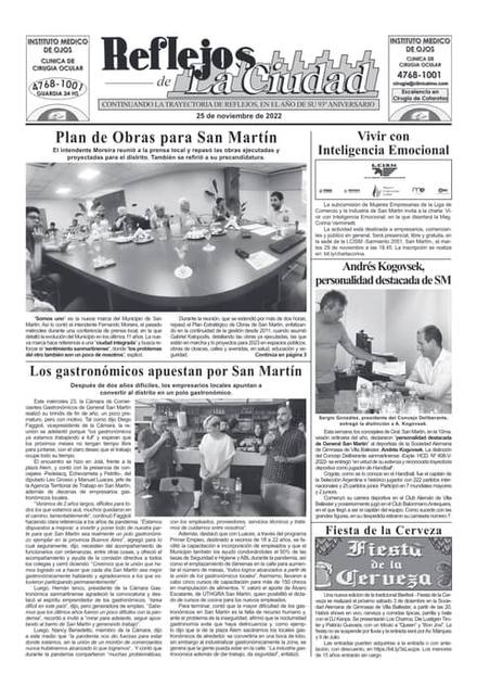 Portada de la edición del 25 de noviembre 2022