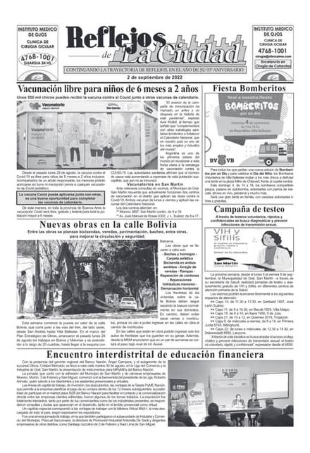 Portada de la edición del 2 de septiembre 2022