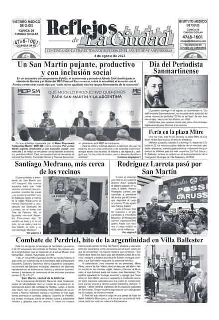 Portada de la edición del 4 de agosto 2023