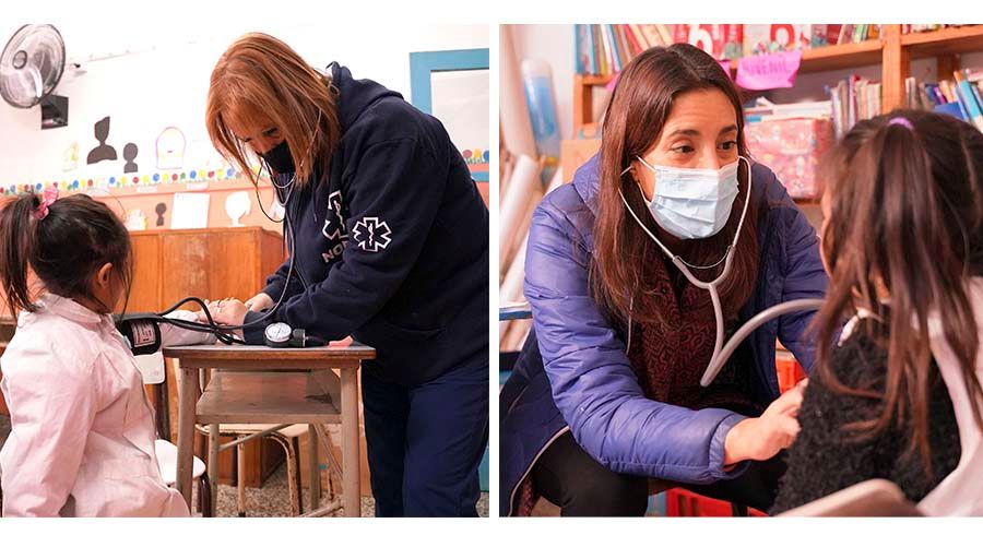 Operativos integrales de salud por las escuelas primarias