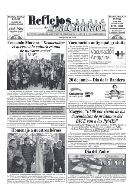 Portada de la edición del 16 de junio 2023