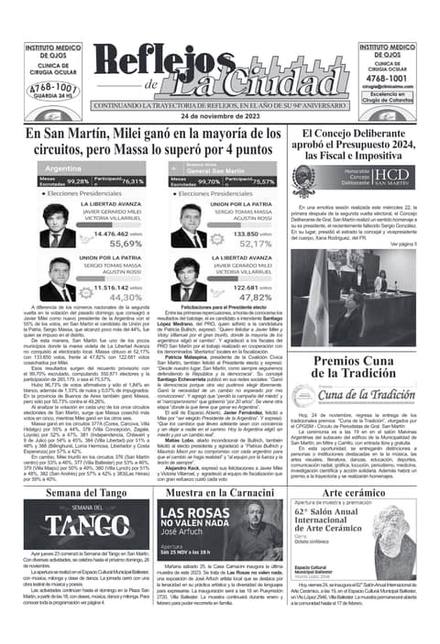 Portada de la edición del 24 de noviembre 2023