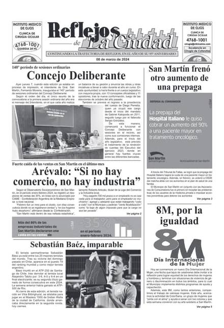 Portada de la edición del 8 de marzo 2024