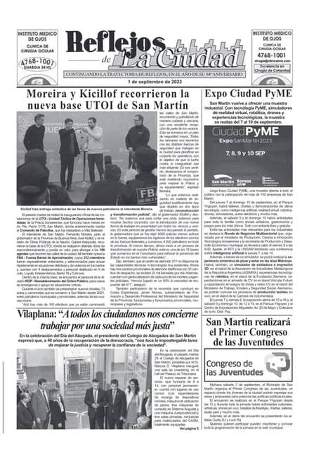 Portada de la edición del 1 de septiembre 2023
