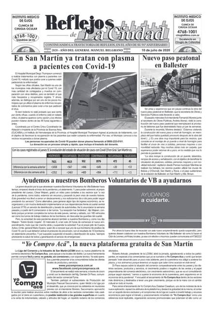 Portada de la edición del 10 de julio 2020