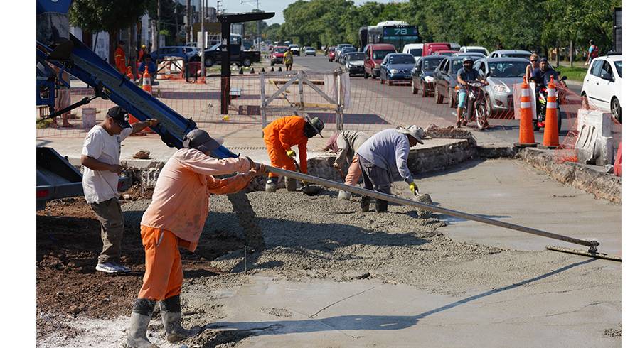 Comenzó la segunda etapa de puesta en valor de la Av. Eva Perón en San Martín