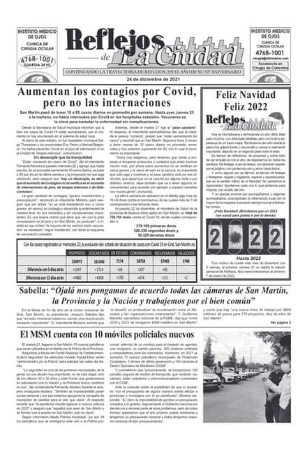 Portada de la edición del 24 de diciembre 2021