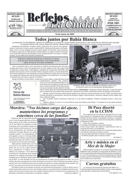 Portada de la edición del 14 de marzo 2025