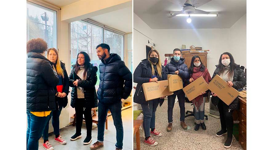 Visita y ayuda a los chicos del hogar María de Nazaret