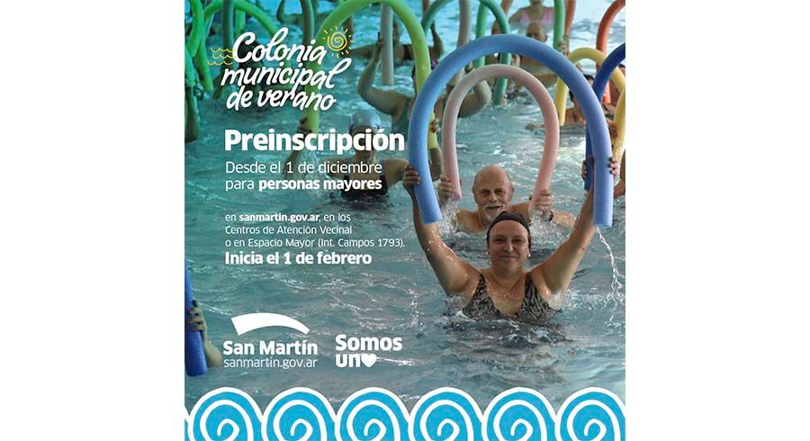 Colonia municipal para personas mayores 2023
