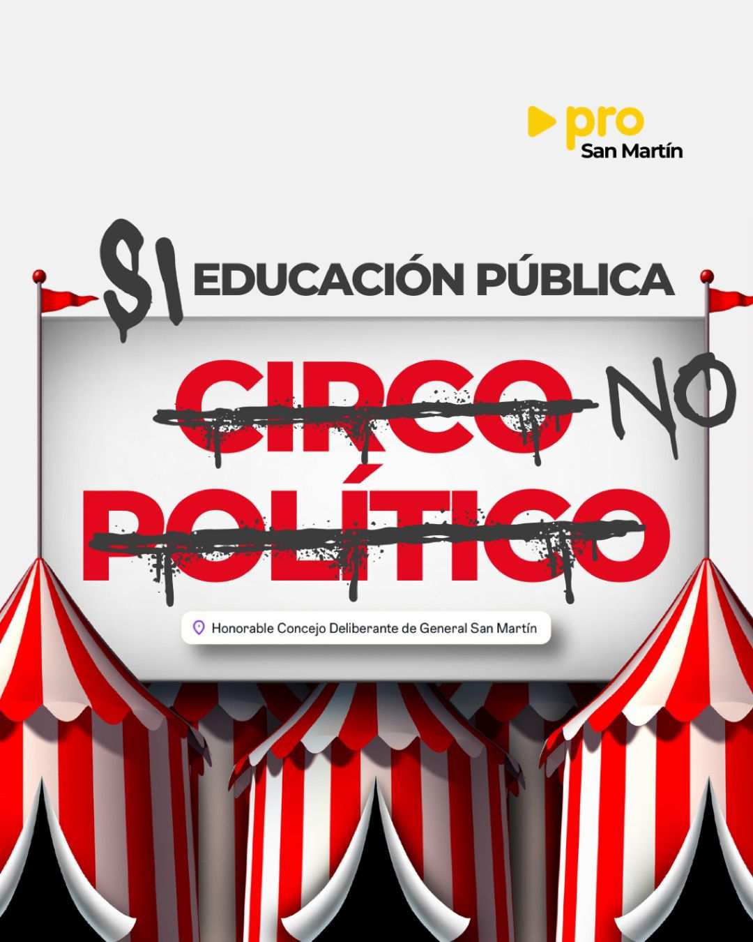 No al circo mediático, sí a la educación pública