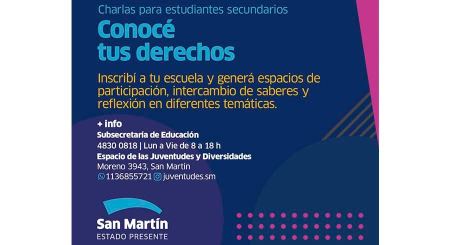 Charlas para estudiantes secundarios