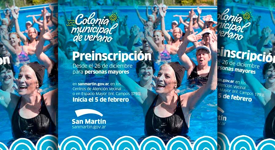 Comenzó la preinscripción a la Colonia de Personas Mayores 2024