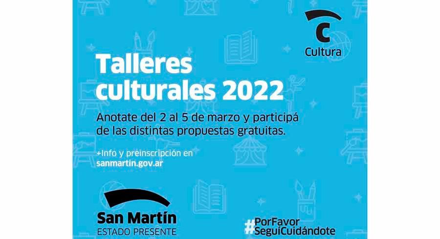 Talleres culturales 2022 para todos