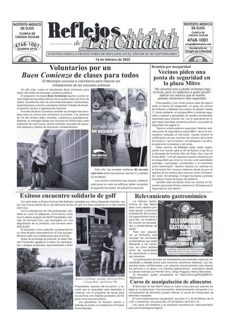 Portada de la edición del 14 de febrero 2025