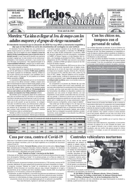 Portada de la edición del 16 de abril 2021