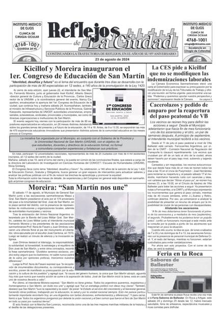 Portada de la edición del 23 de agosto 2024