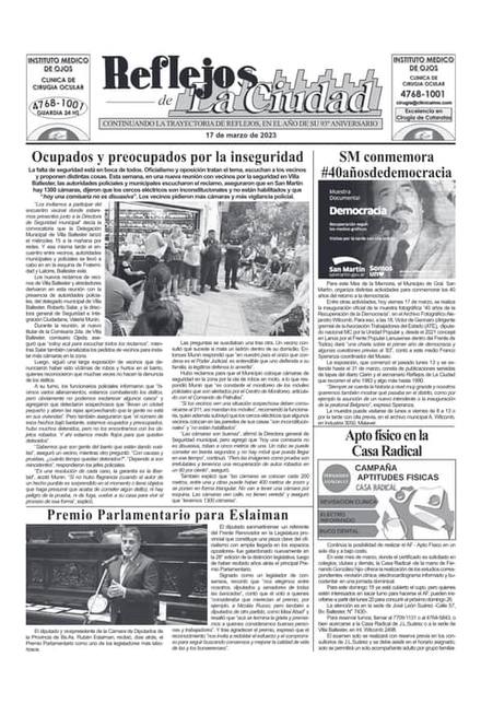 Portada de la edición del 17 de marzo 2023
