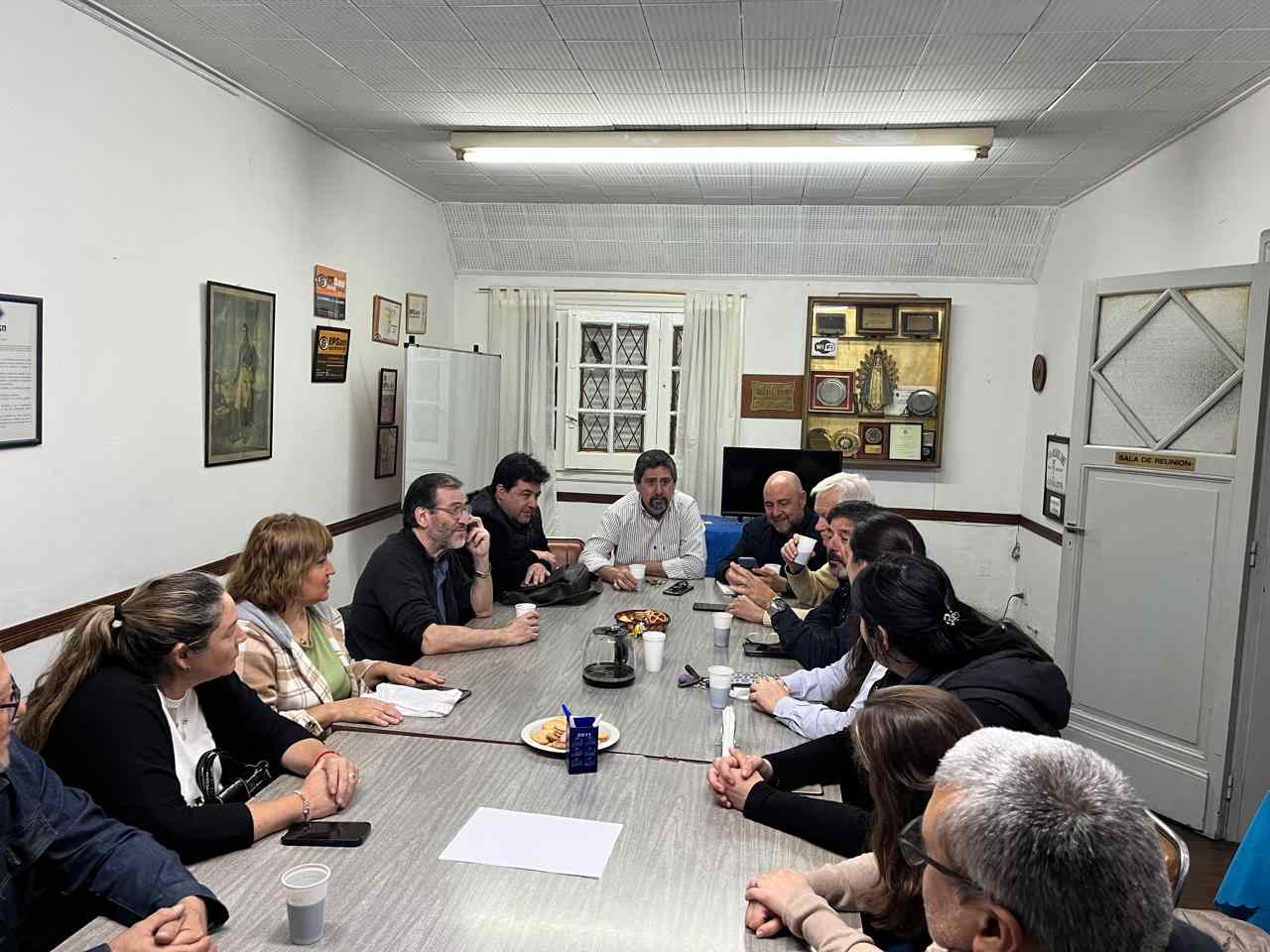 Reunión en la Cámara Empresaria por la escuela técnica Siemens