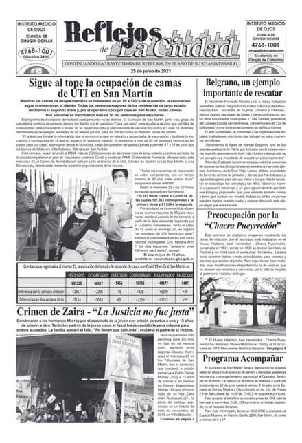 Portada de la edición del 25 de junio 2021