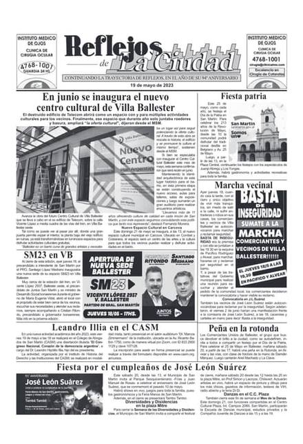 Portada de la edición del 19 de mayo 2023