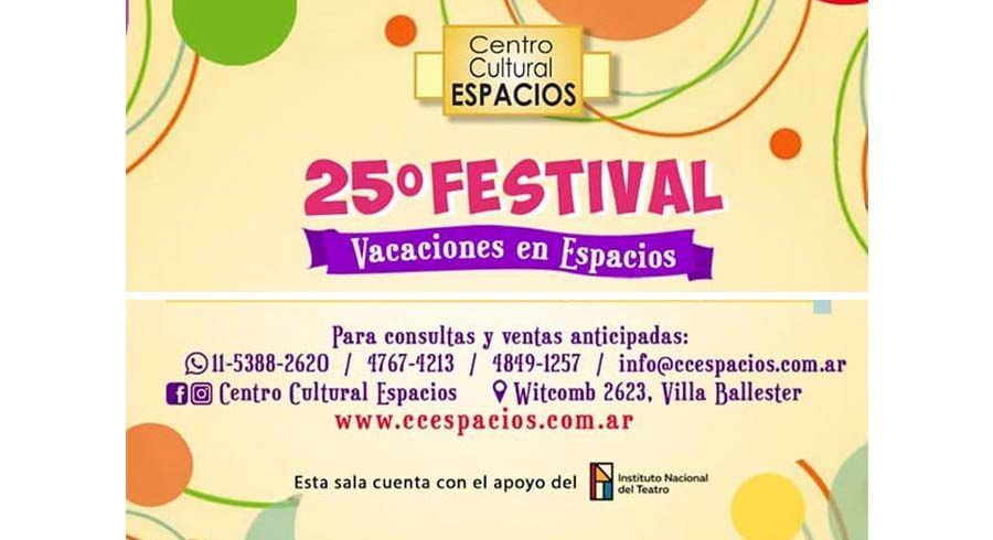 Festival de Vacaciones de Invierno en el C.C. Espacios