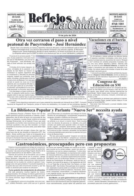 Portada de la edición del 19 de julio 2024