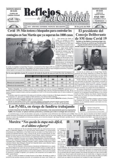 Portada de la edición del 26 de junio 2020