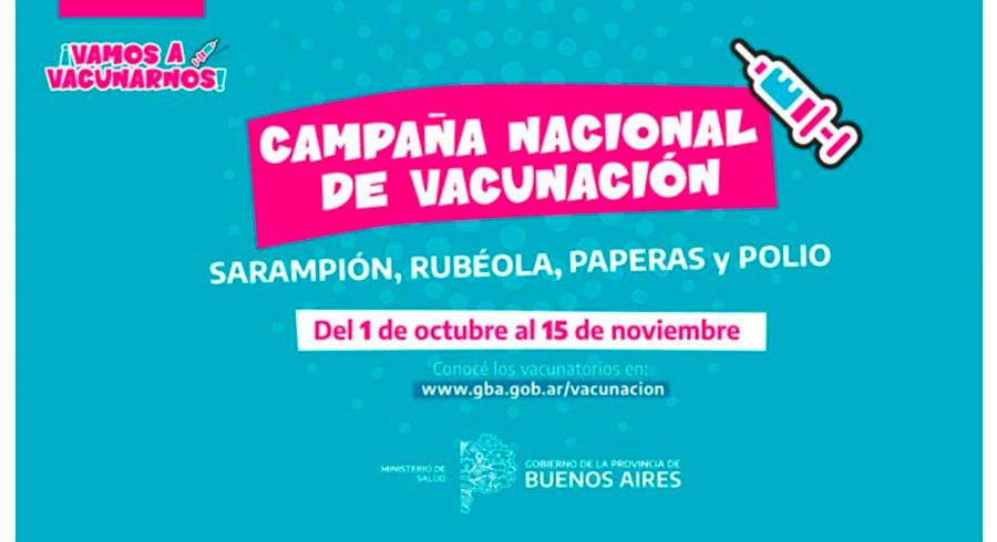 Campaña nacional contra sarampión, rubéola, paperas y poliomielitis 2022