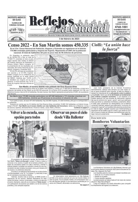 Portada de la edición del 3 de febrero 2023