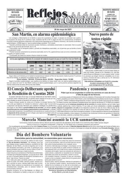 Portada de la edición del 28 de mayo 2021