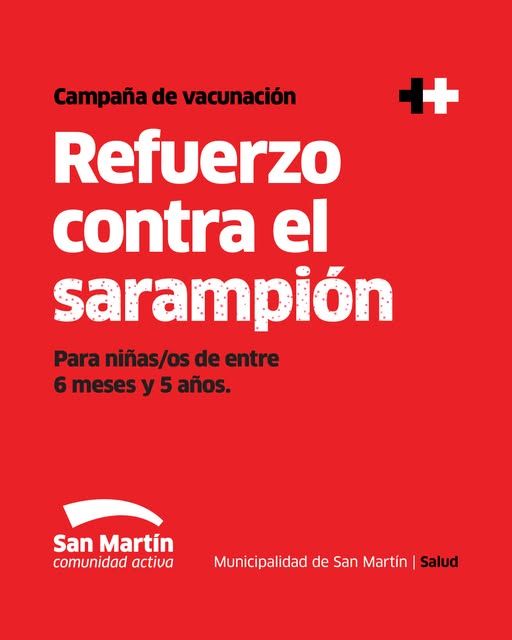 Refuerzo contra el sarampión