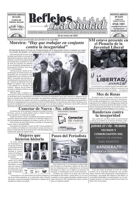Portada de la edición del 28 de marzo 2025