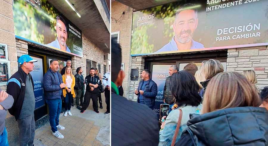 Petrillo inauguró un local partidario en Billinghurst