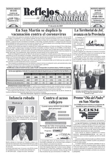 Portada de la edición del 11 de junio 2021