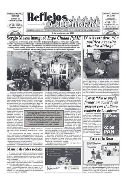 Portada de la edición del 8 de septiembre 2023