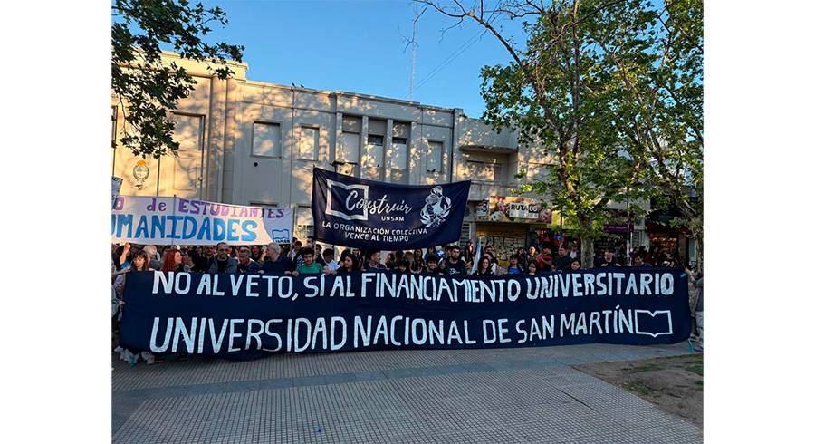 En San Martín, “la universidad pública se defiende”