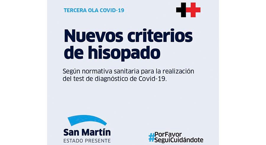 Nuevos criterios para los test de COVID-19