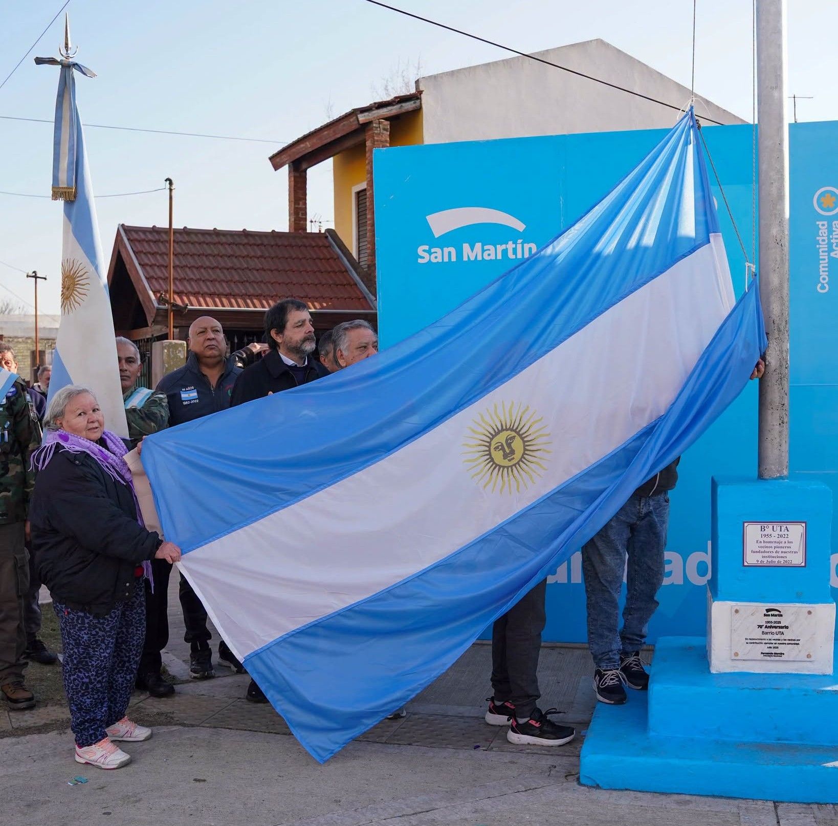 En Barrio UTA, en el Día de la Independencia el Municipio reivindicó los valores de la solidaridad