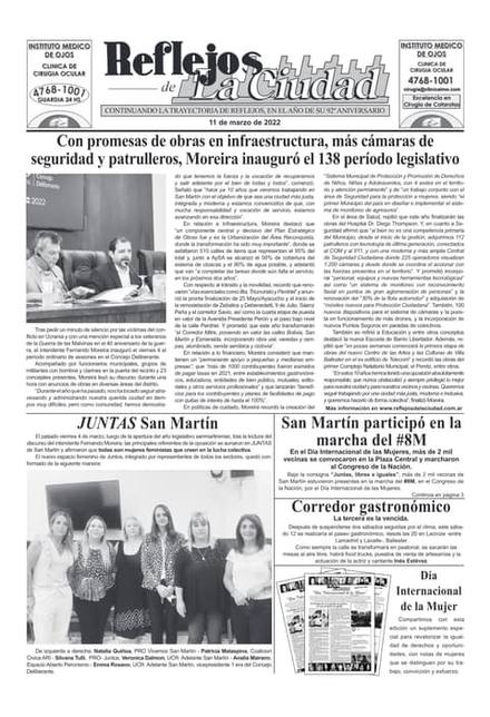 Portada de la edición del 11 de marzo 2022