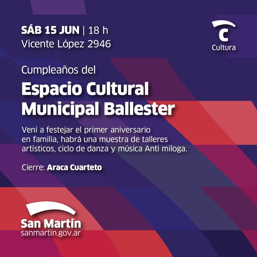 El Espacio Cultural Ballester festeja su aniversario