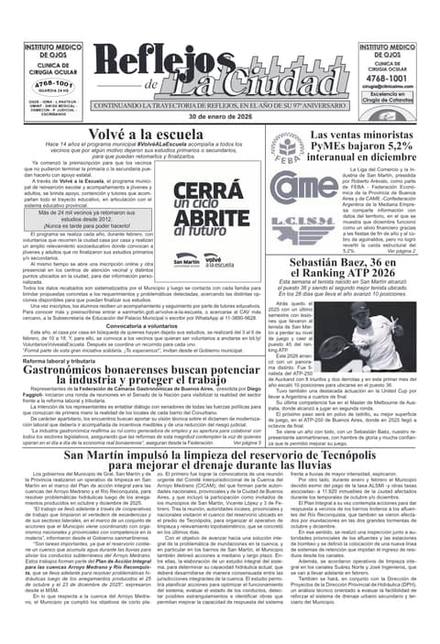 Portada de la edición del 30 de enero 2026