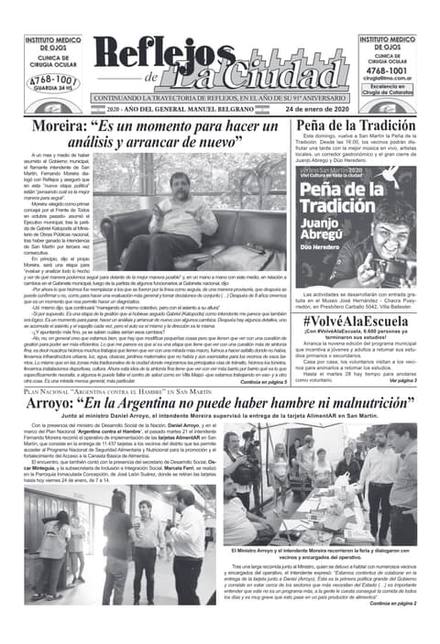 Portada de la edición del 24 de enero 2020