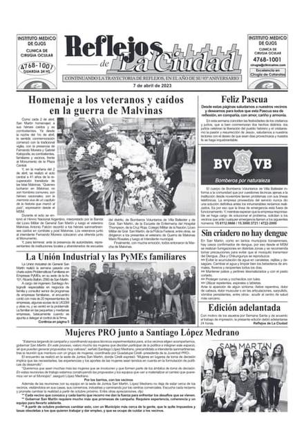 Portada de la edición del 7 de abril 2023
