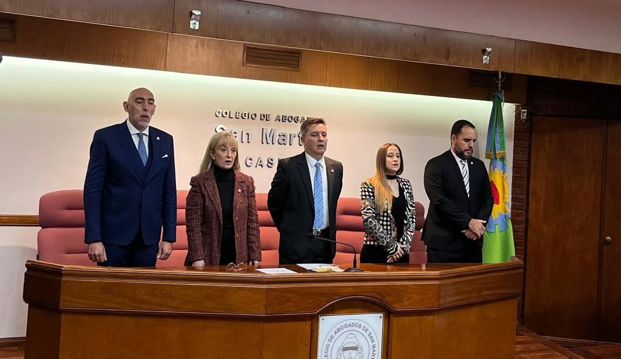 Asunción de autoridades en el Colegio de Abogados de San Martín