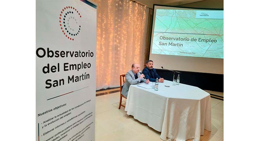 Petrillo y Giaccio presentaron el Observatorio de Empleo San Martín
