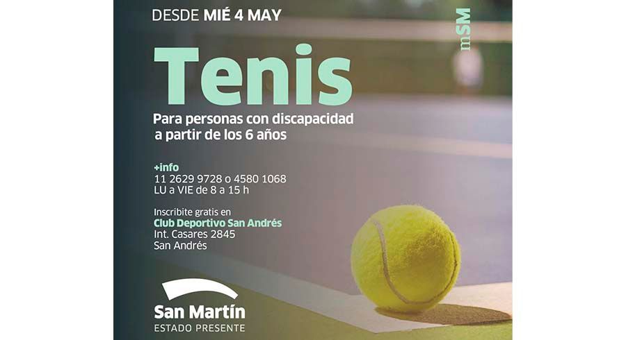 Tenis para personas con discapacidad
