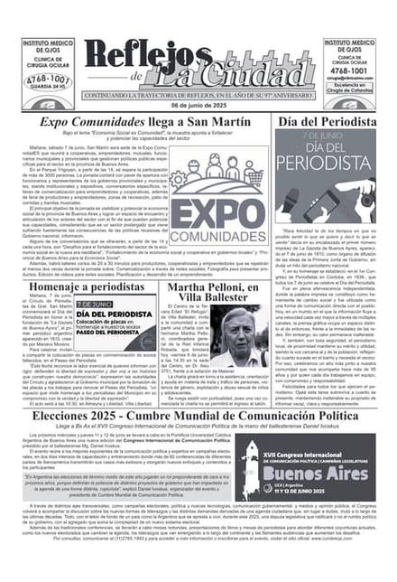 Portada de la edición del 6 de junio 2025